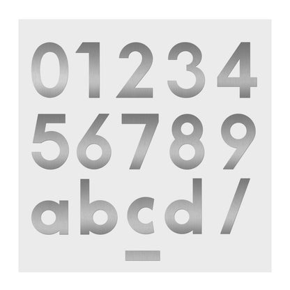 Hausnummer b „Midi“, Edelstahl