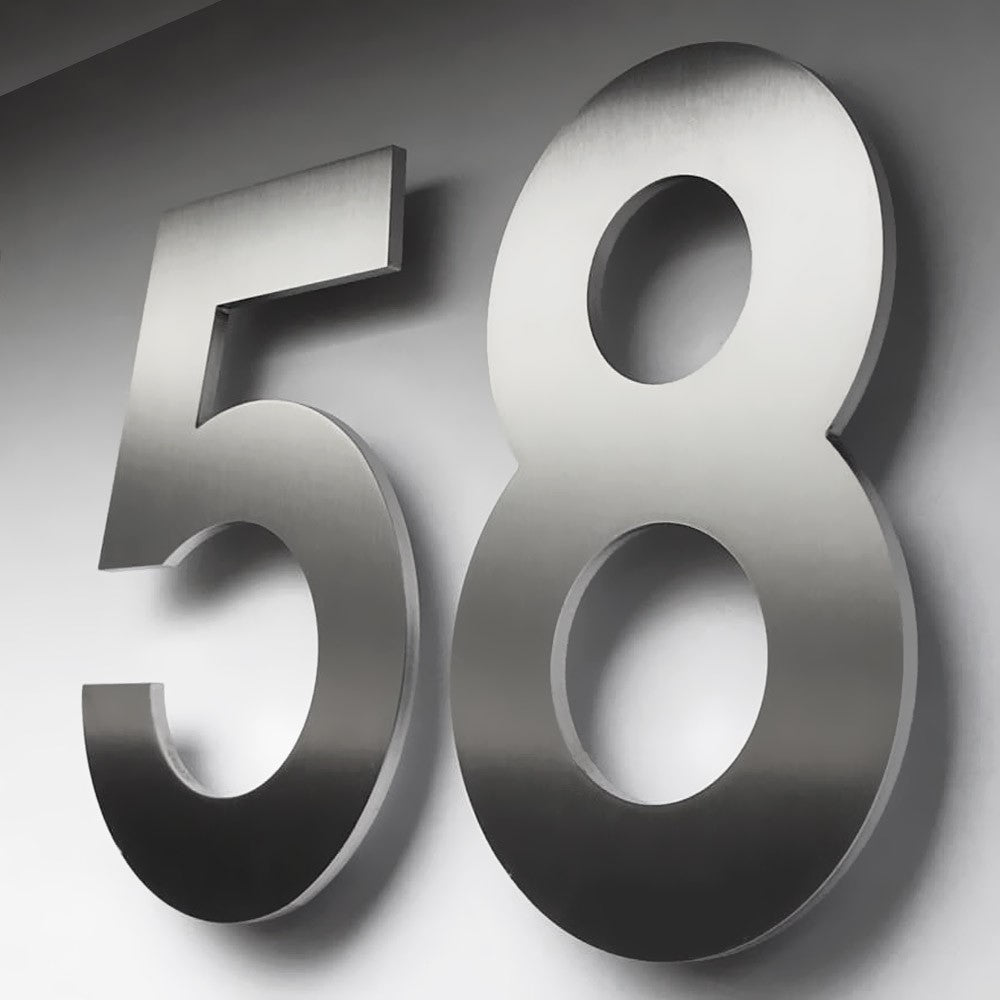 Hausnummer c „Midi“, Edelstahl