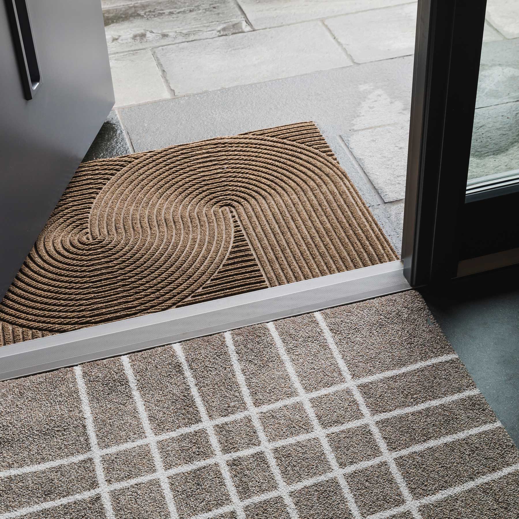 Wohnmatte 85 x 130 cm Sand sand randlos