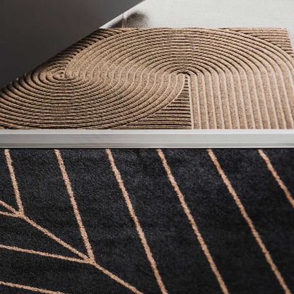 Wohnmatte 85 x 130 cm Sand sand randlos