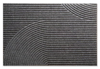 Fußmatte 60 x 90 cm Stein grau randlos