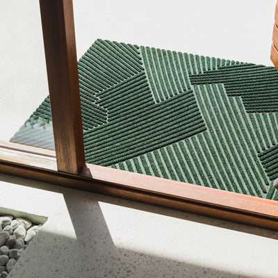 Fußmatte 60 x 90 cm Strå grün randlos