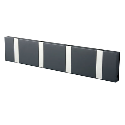 Garderobe Knax 4 anthrazit (Haken klappbar Alu)
