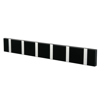 Garderobe Knax 6 schwarz (Haken klappbar Alu)