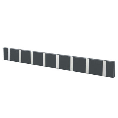 Garderobe Knax 8 anthrazit (Haken klappbar Alu)