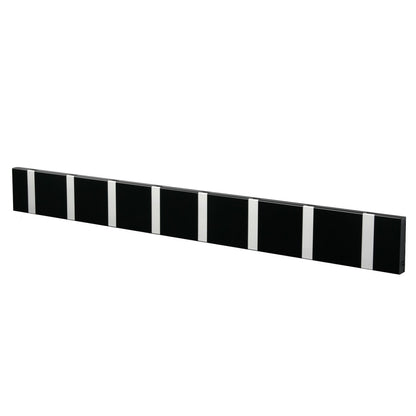 Garderobe Knax 8 schwarz (Haken klappbar Alu)