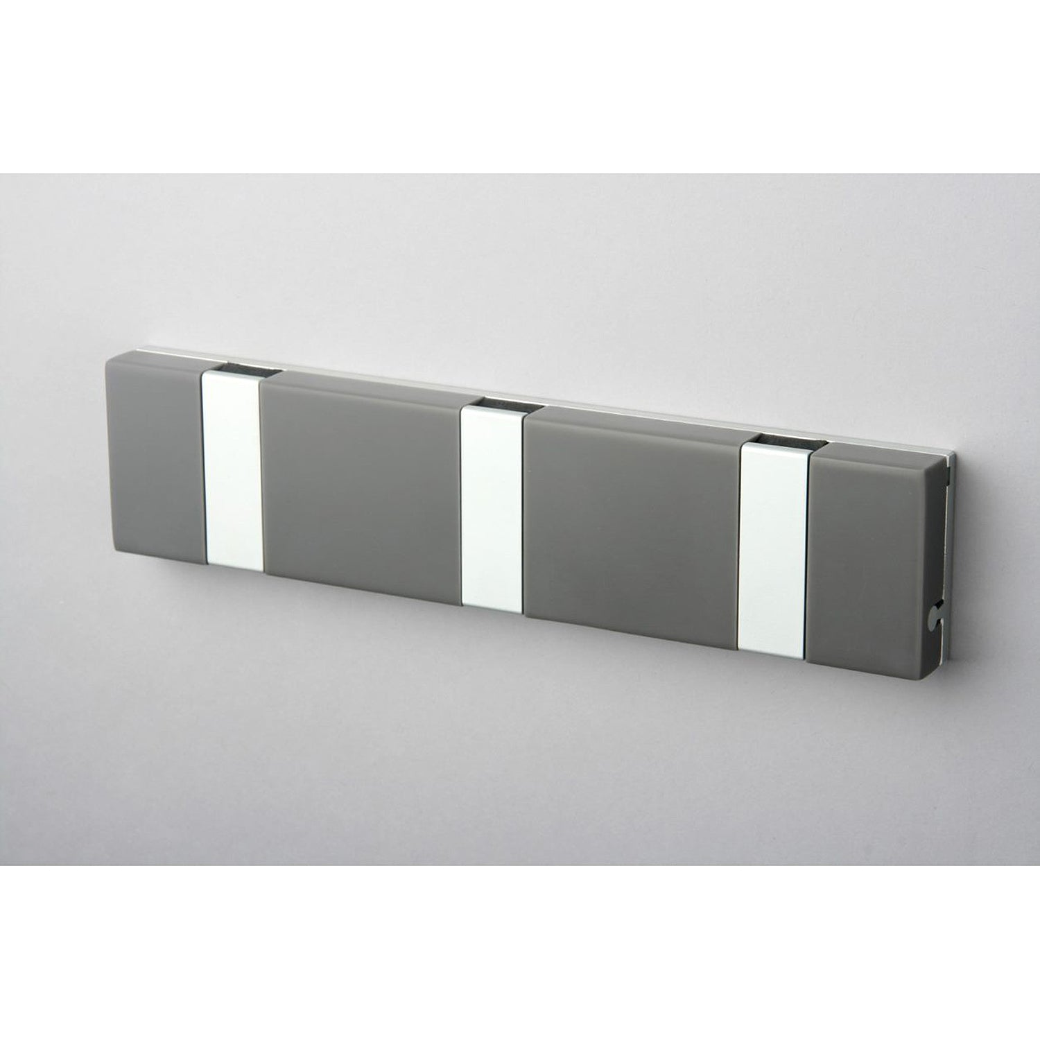 Garderobe Knax Lite 3 grau Luxus-Hakenleiste für Bad & Küche Länge 20 cm