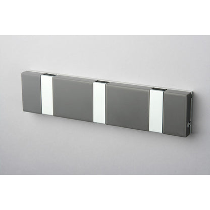 Garderobe Knax Lite 3 grau Luxus-Hakenleiste für Bad & Küche Länge 20 cm