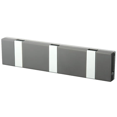 Garderobe Knax Lite 3 grau Luxus-Hakenleiste für Bad & Küche Länge 20 cm
