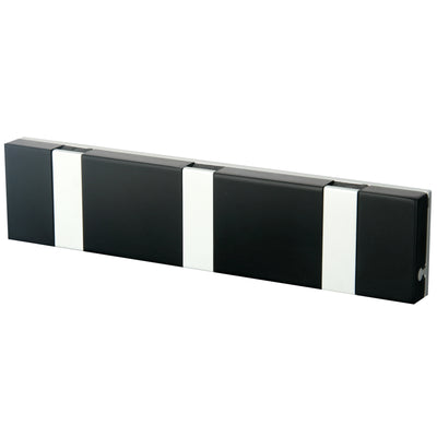 Garderobe Knax Lite 3 schwarz Luxus-Hakenleiste für Bad & Küche Länge 20 cm