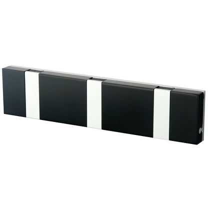 Garderobe Knax Lite 3 schwarz Luxus-Hakenleiste für Bad & Küche Länge 20 cm