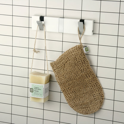 Garderobe Knax Lite 3 weiß Luxus-Hakenleiste für Bad & Küche Länge 20 cm