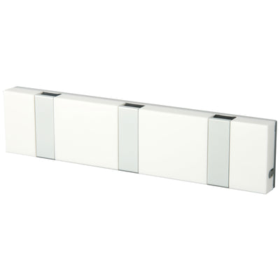 Garderobe Knax Lite 3 weiß Luxus-Hakenleiste für Bad & Küche Länge 20 cm