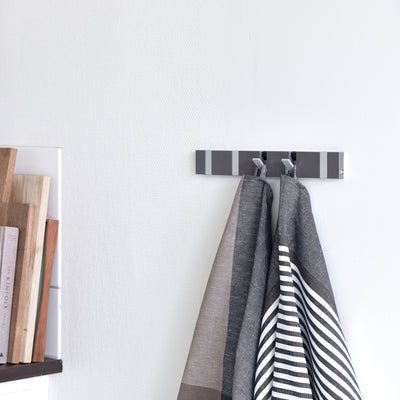 Garderobe Knax Lite 5 grau Luxus-Hakenleiste für Bad & Küche Länge 33,3 cm