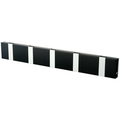Garderobe Knax Lite 5 schwarz Luxus-Hakenleiste für Bad & Küche Länge 33,3 cm