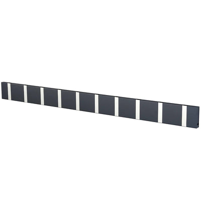 Garderobe Knax 10 anthrazit (Haken klappbar Alu)