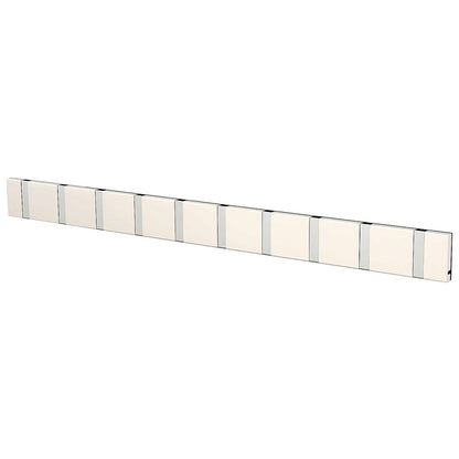 Garderobe Knax 10 weiß (Haken klappbar Alu)