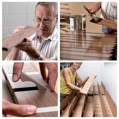 Garderobe Knax 6 Buche (Haken klappbar Alu)