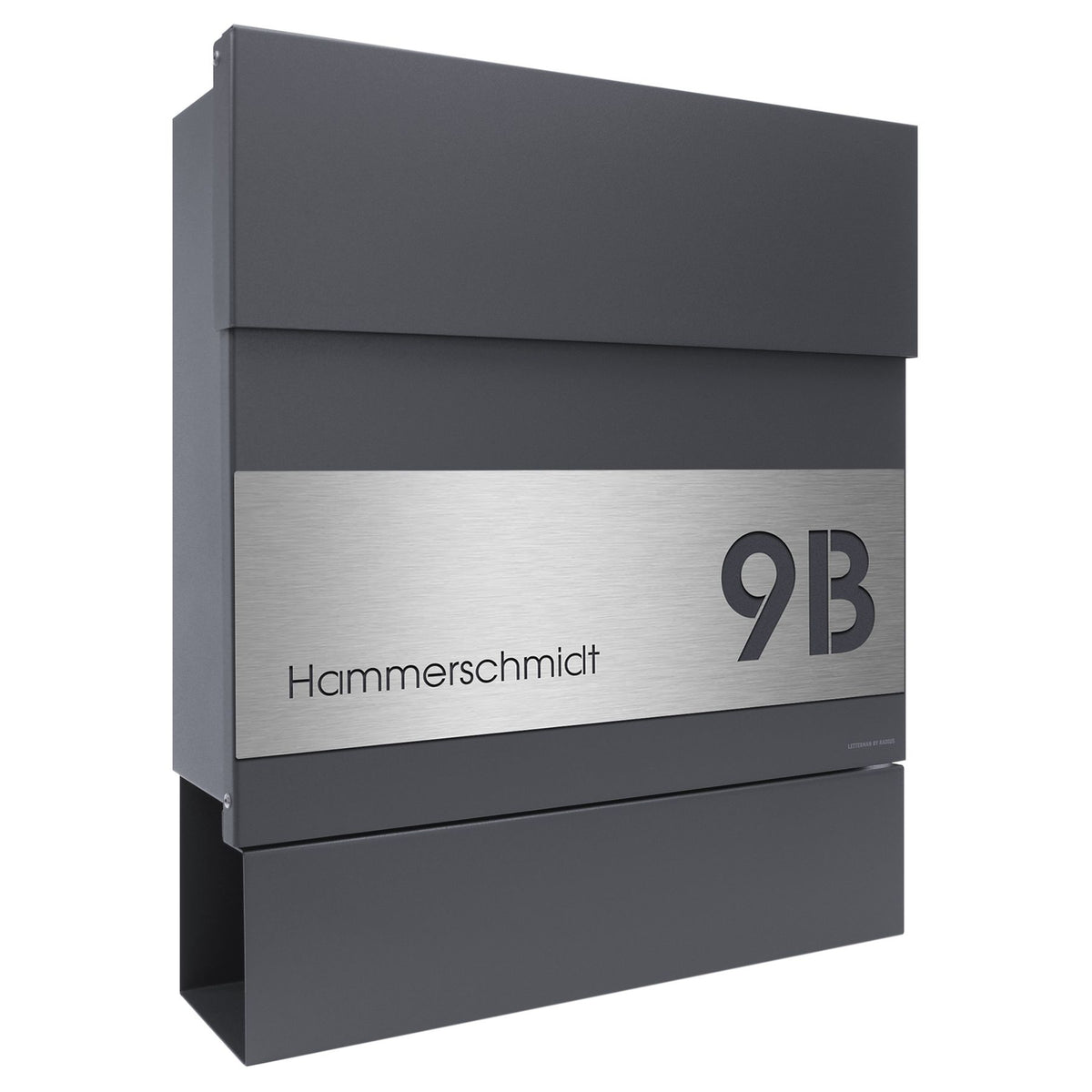 Schne Briefkasten Anthrazit Mit Namen Ebenbild