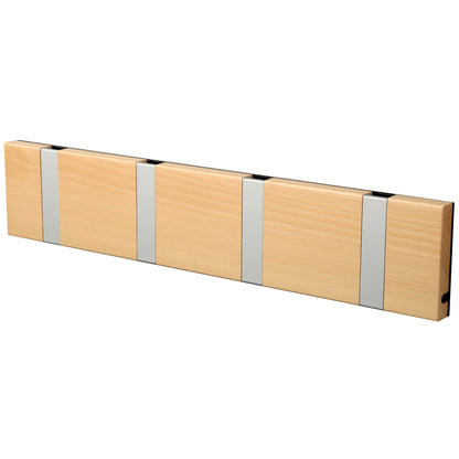 Garderobe Knax 4 Buche mit Alu Haken klappbar Länge 39,6 cm