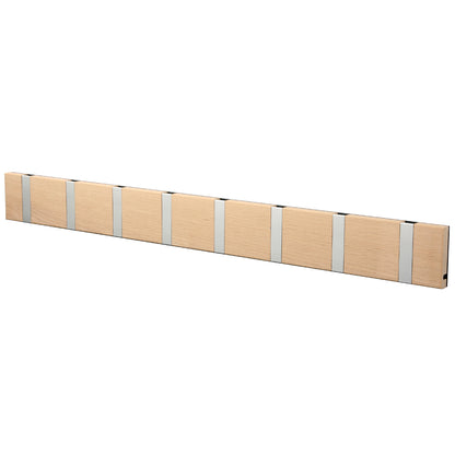 Garderobe Knax 8 Eiche (gekalkt) (Haken klappbar Alu)