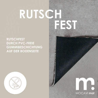 Fußmatte 85x85 Mat Lebensbaum schwarz