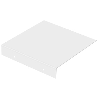 Verschlussplatte passend zu Boxen Serie 1 in weiss Feinstruktur matt