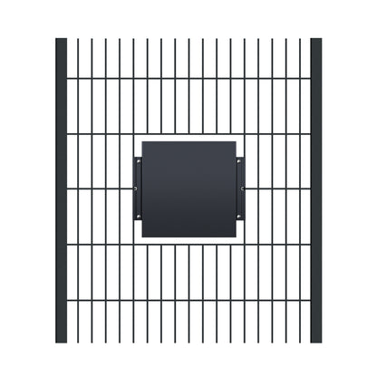Befestigungsset an Stabmattenzaun für ZBox 111 anthrazit (RAL 7016) Stabmattenwinkelset
