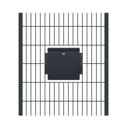 Befestigungsset an Stabmattenzaun für ZBox 111 anthrazit (RAL 7016) Stabmattenwinkelset