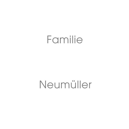 Beschriftung NF 20 für alle Klingelplatten 85 x 85 cm