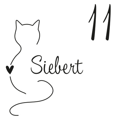 Beschriftung NF16a Motiv Katze