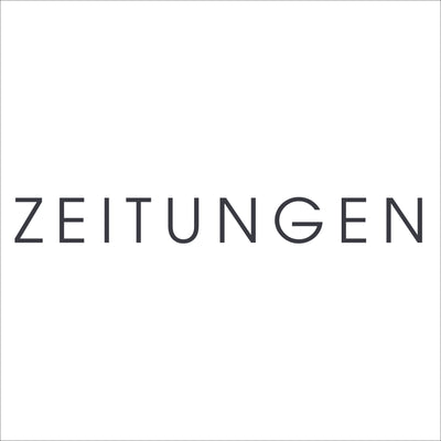 Beschriftung ZEITUNGEN für Zeitungsfächer ZF 1 dunkelgrau