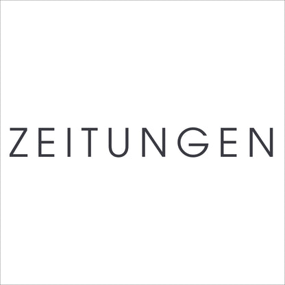 Beschriftung ZEITUNGEN für Zeitungsfächer ZF 1 dunkelgrau