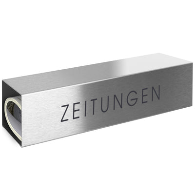 Beschriftung ZEITUNGEN für Zeitungsfächer ZF 1 dunkelgrau