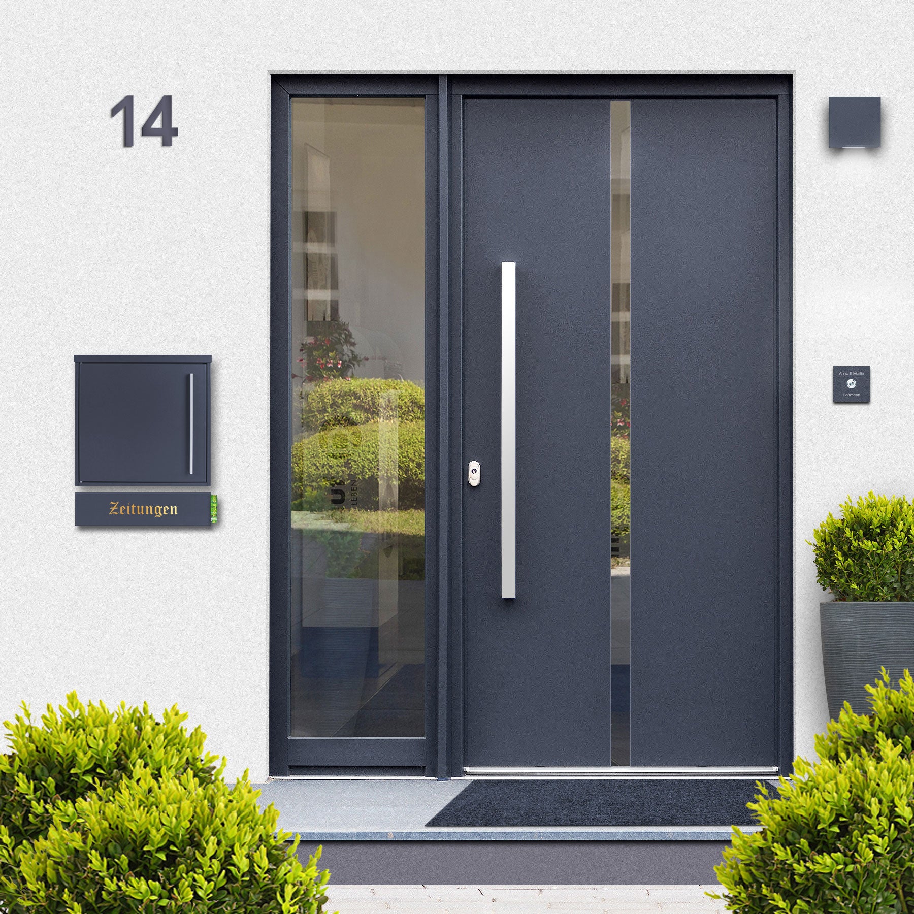 Beschriftung Zeitungen für Zeitungsfächer ZF 1 gold