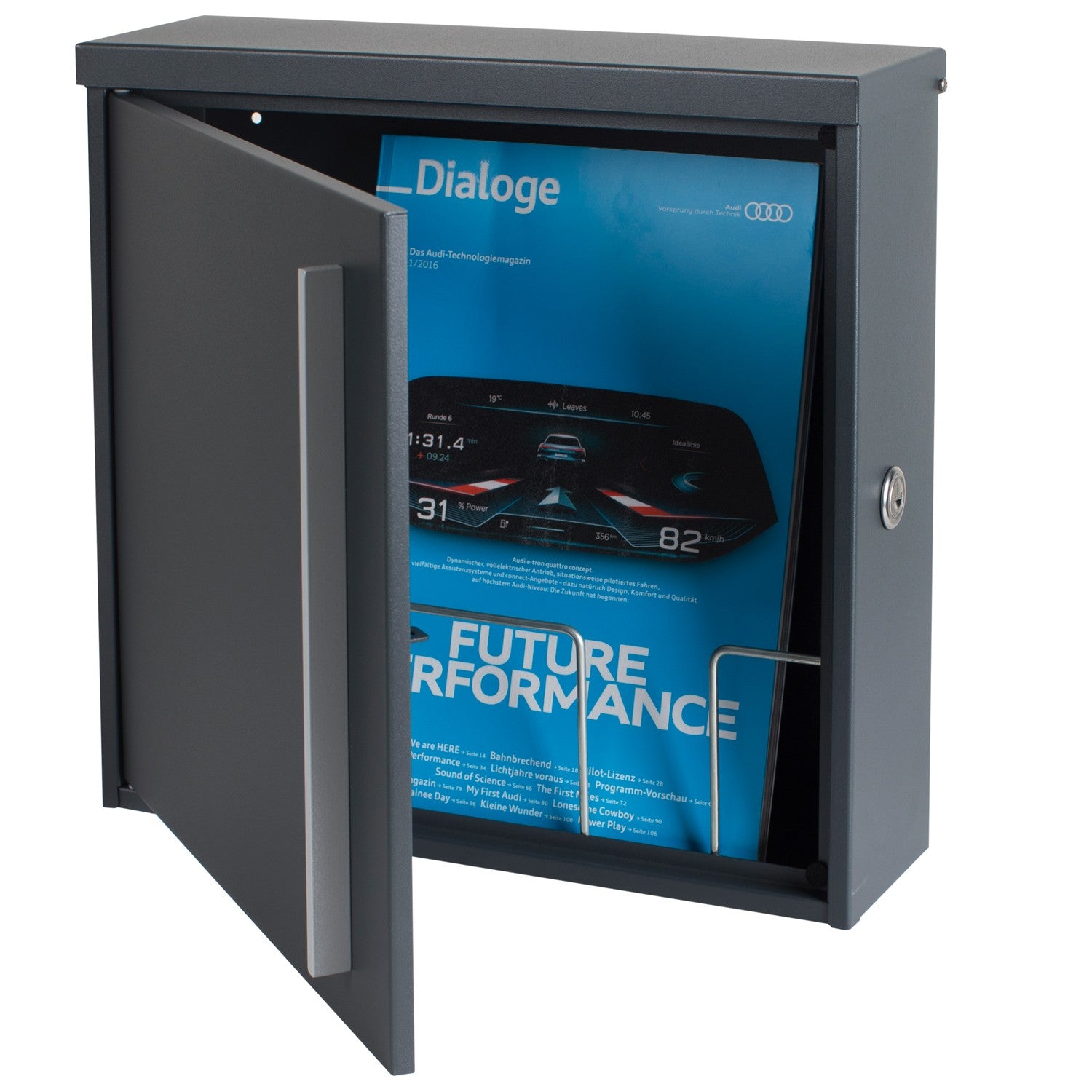 B-Ware Box 101 Design-Briefkasten anthrazit-grau (RAL 7016)