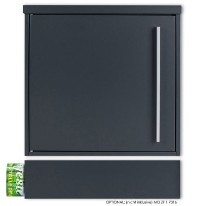 B-Ware Box 101 Design-Briefkasten anthrazit-grau (RAL 7016)