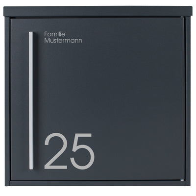 Box 101R mit Folienbeschriftung anthrazit