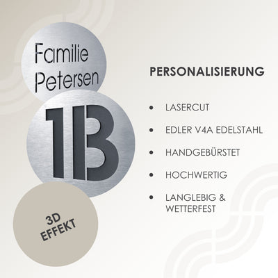 Briefkasten Box 111 Stick332 anthrazit personalisiert