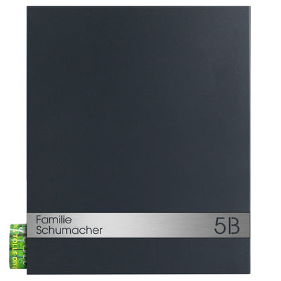 Briefkasten Box 111 Stick331 anthrazit personalisiert