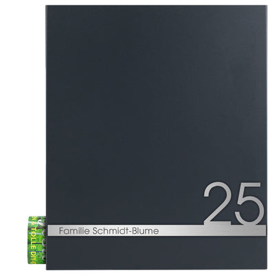 Briefkasten Box 111 Stick316 anthrazit personalisiert