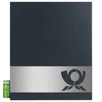 Briefkasten Box 111 Stick360 anthrazit Posthorn