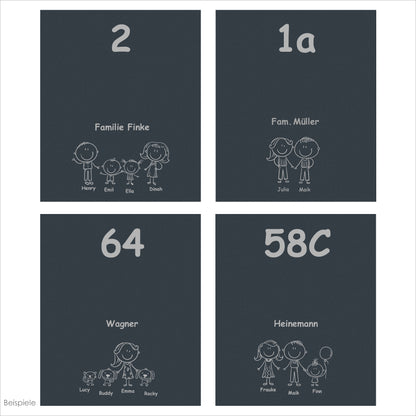 Briefkasten Box 111 Nf14b anthrazit personalisiert