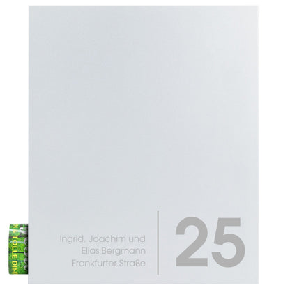 Briefkasten Box 111 Nc weiß personalisiert