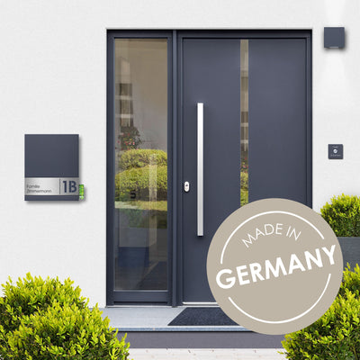 Briefkasten Box 111r Stick330 anthrazit personalisiert