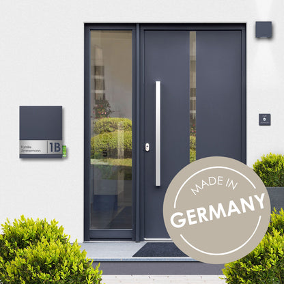 Briefkasten Box 111r Stick330 anthrazit personalisiert