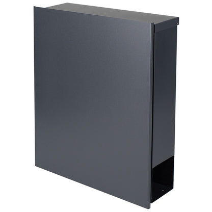 B-Ware Box 111R Design-Briefkasten mit Zeitungsfach anthrazit-grau (RAL 7016)
