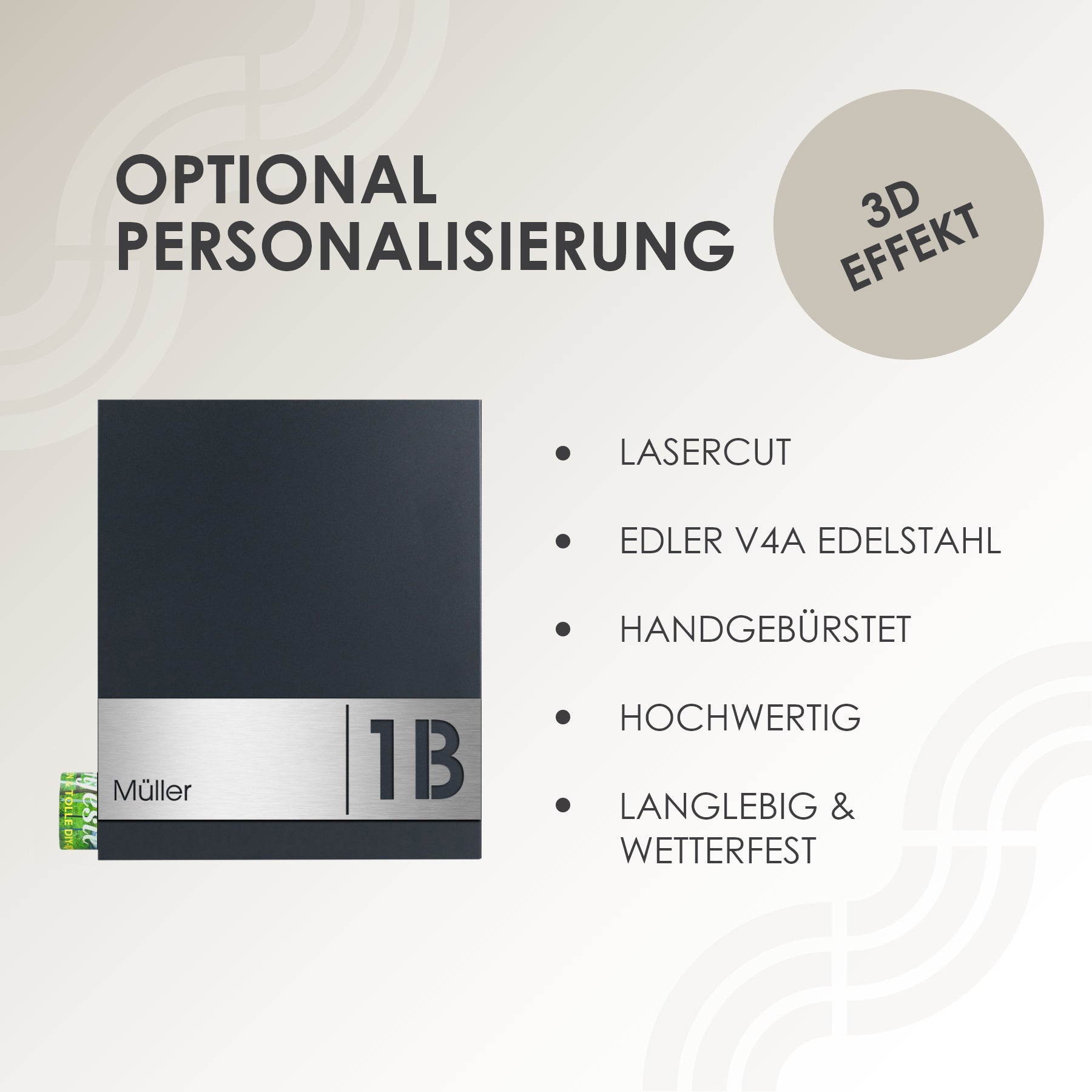 Briefkasten Box 111r anthrazit