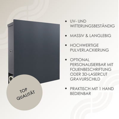 Briefkasten Box 111r anthrazit
