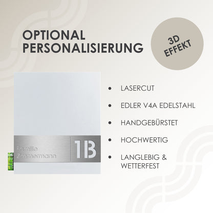 Briefkasten Box 111r Stick330 weiß